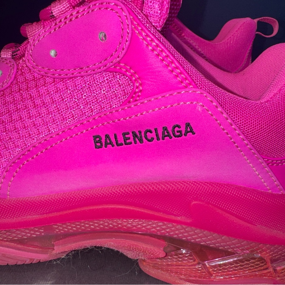 Balenciaga Triple S Pink Sneakers Men’s - Picture 3 of 14